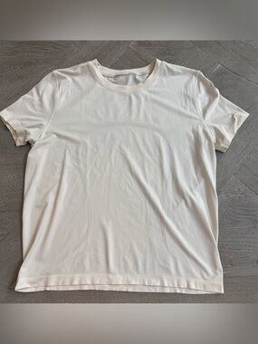Lululemon Swiftly Relaxed Short Sleeve Shirt, Hip Length in Light Ivory